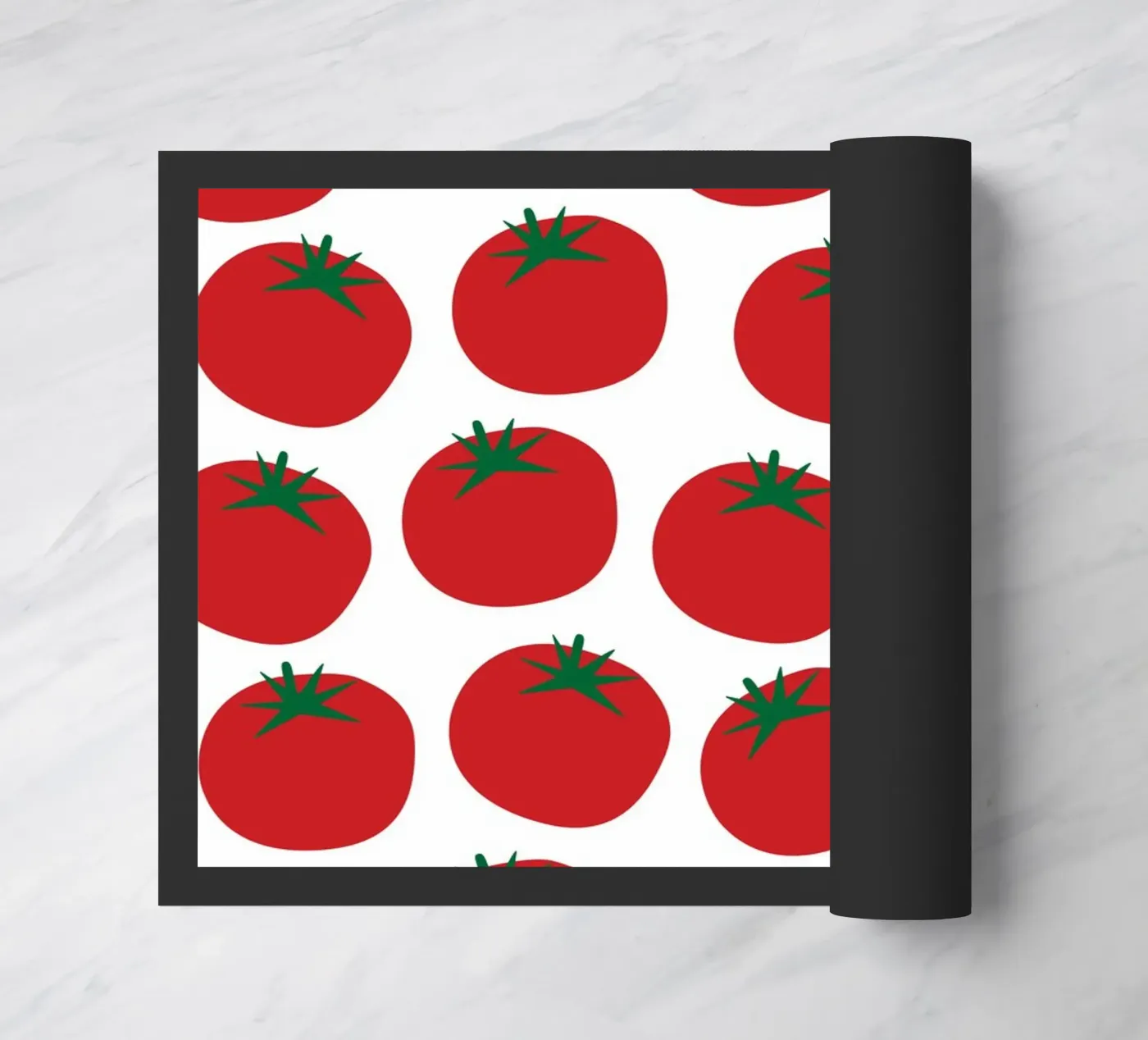 Tomatoes pattern Fußmatte von Happypatterns