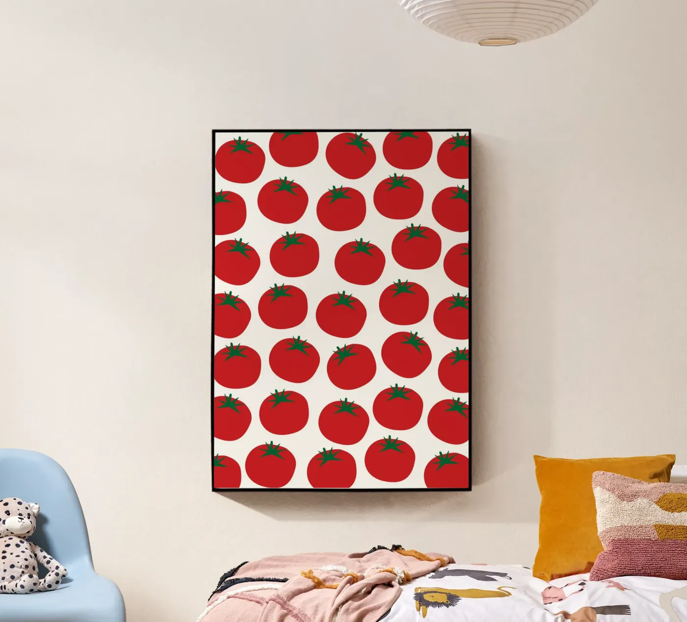 Tomatoes pattern acryl van Happypatterns