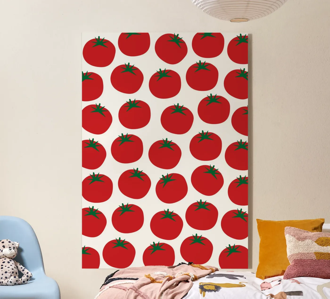 Tomatoes pattern acryl van Happypatterns