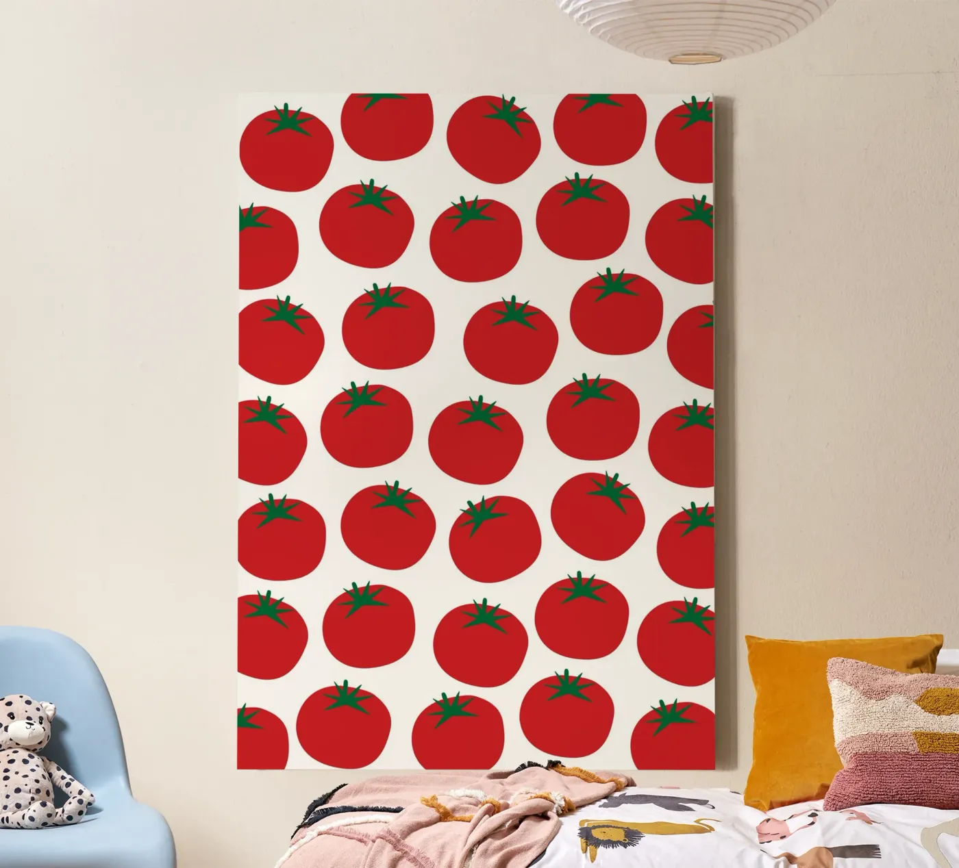 Tomatoes pattern Leinwand von Happypatterns