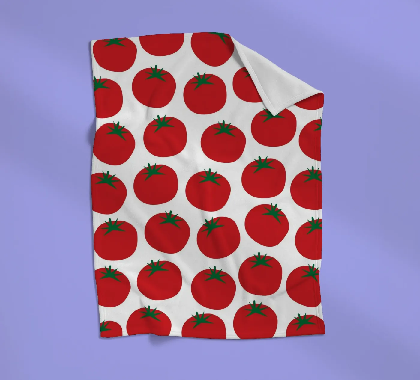 Tomatoes pattern Fleecedecke von Happypatterns