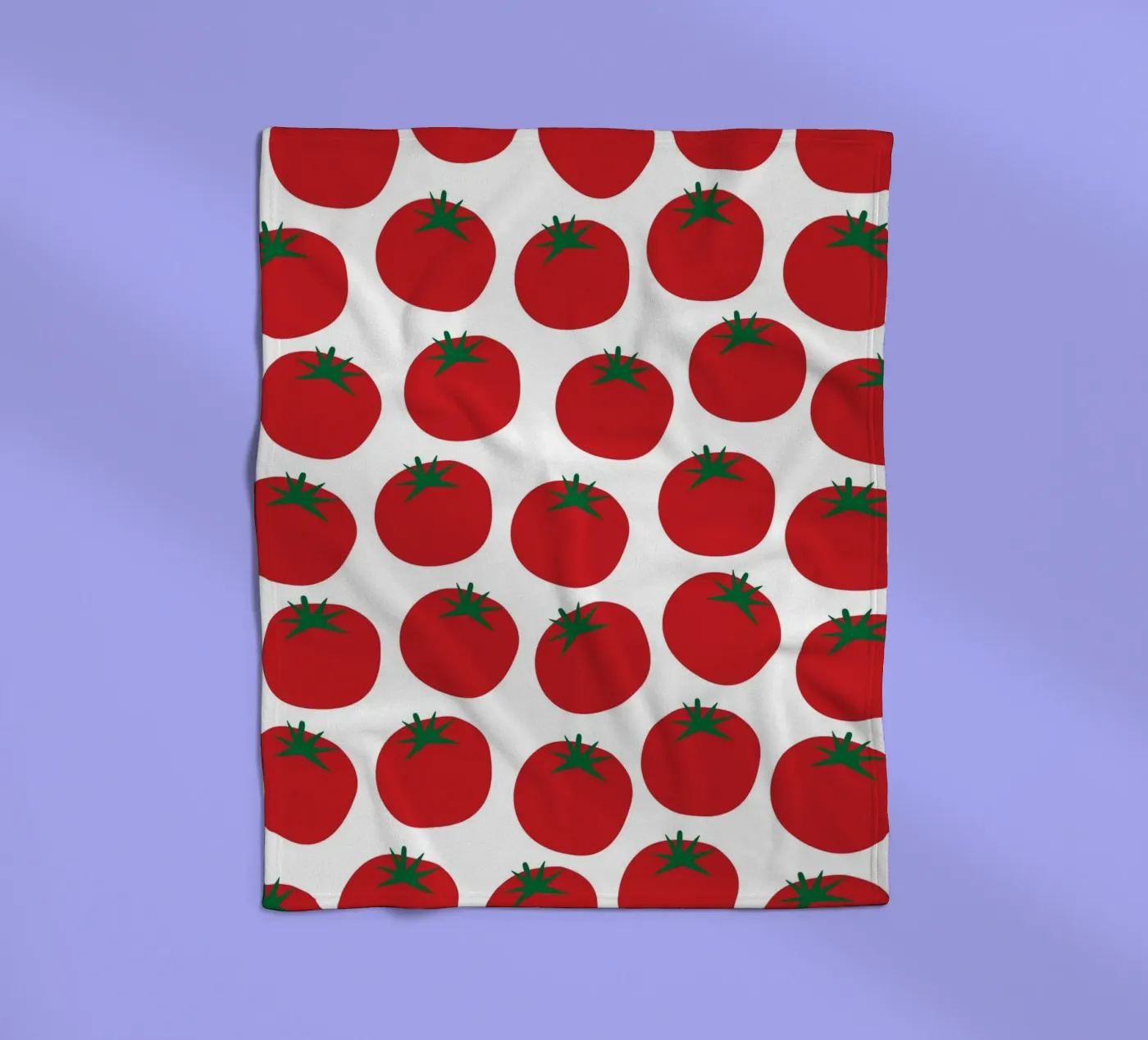 Tomatoes pattern Fleecedecke von Happypatterns