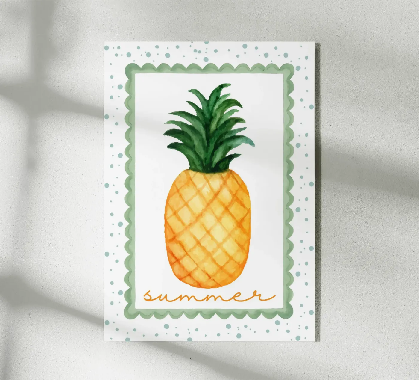 Summer pineapple acryl van Funkydays
