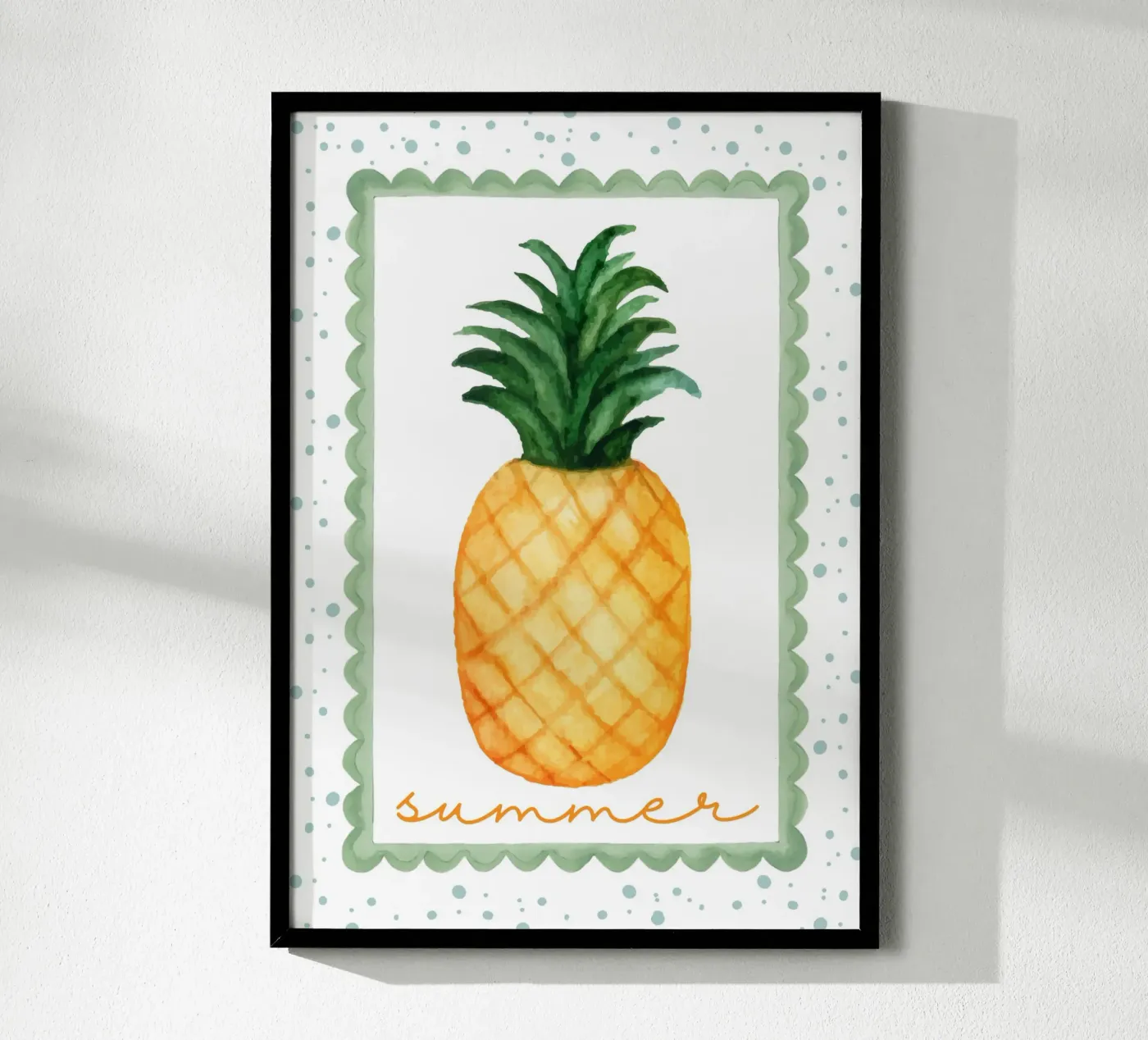 Summer pineapple poster by Funkydays