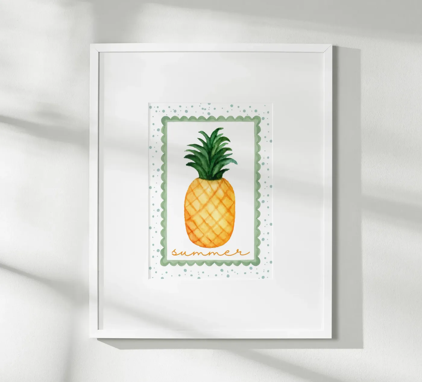 Summer pineapple poster by Funkydays