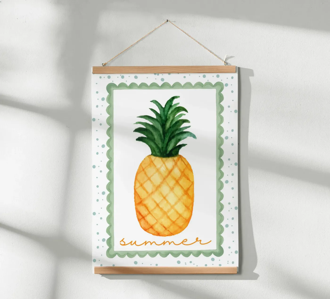 Summer pineapple poster by Funkydays