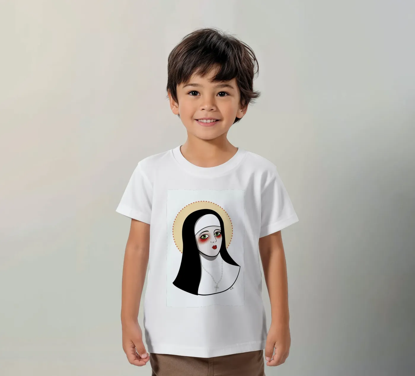 Nun t-shirt bambini da Killer Wolf