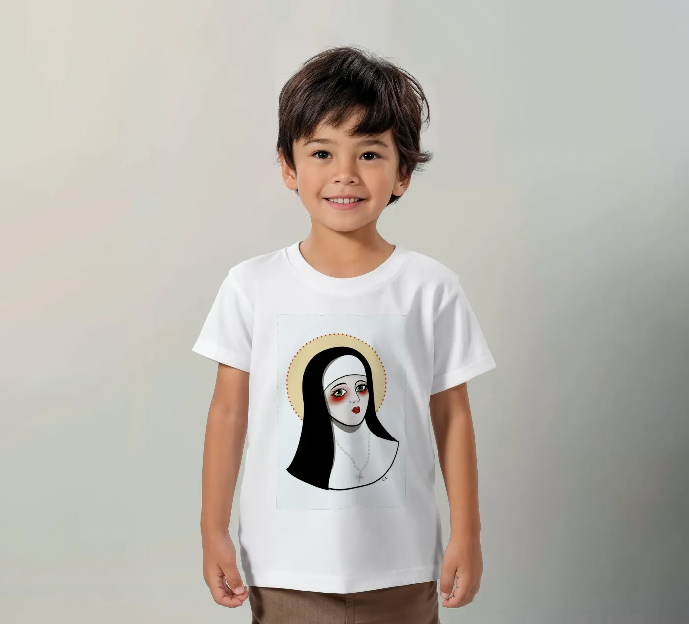 Nun t-shirt bambini da Killer Wolf