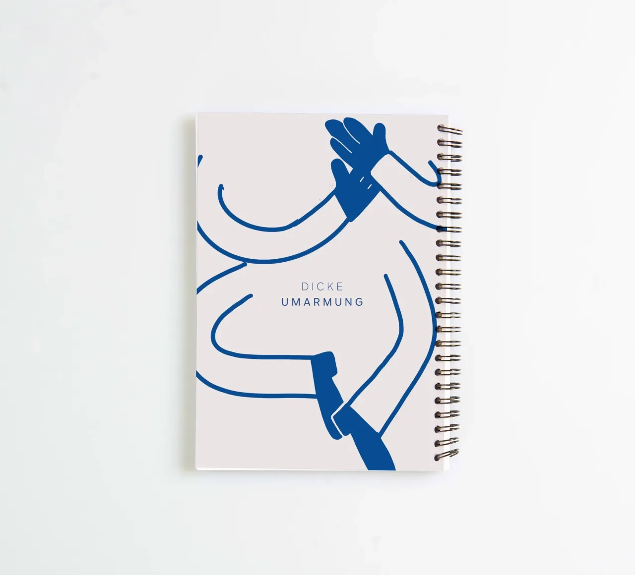 Dicke Umarmung spiral notebook by atelier-lorem