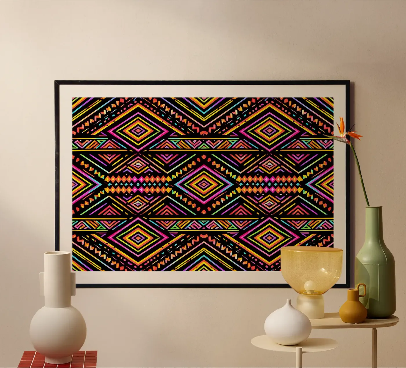 Randopix Boho Pattern 1 poster da randopix