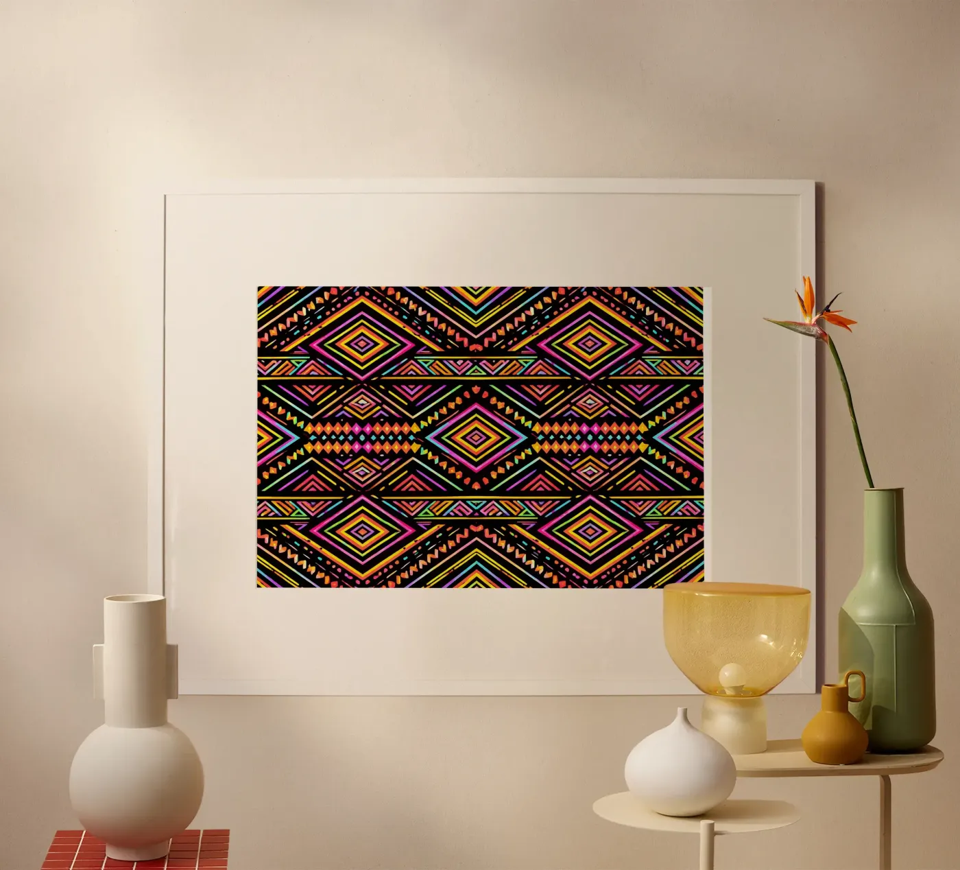 Randopix Boho Pattern 1 poster da randopix