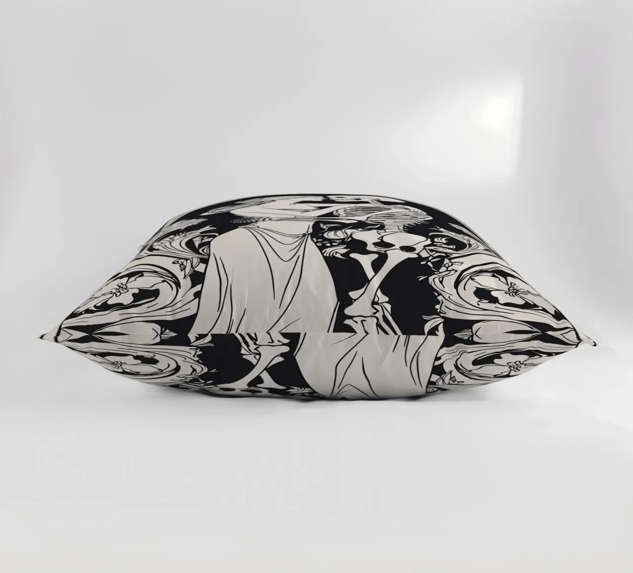 The Lovers: Harmony Between Life and Death decorative cushion by Mystique & Muse