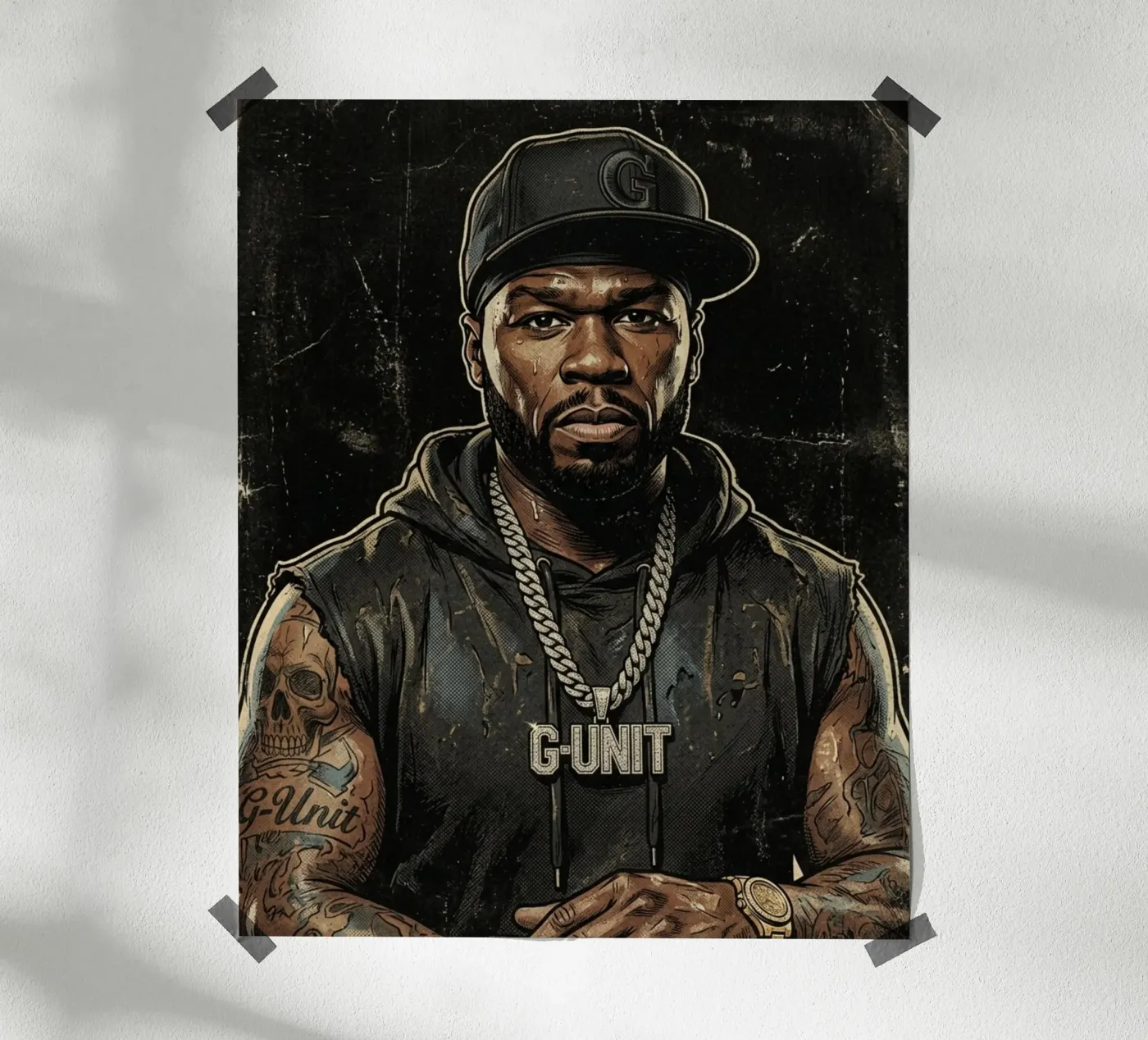 der Rapper 50 Cent Poster von Alter Ego