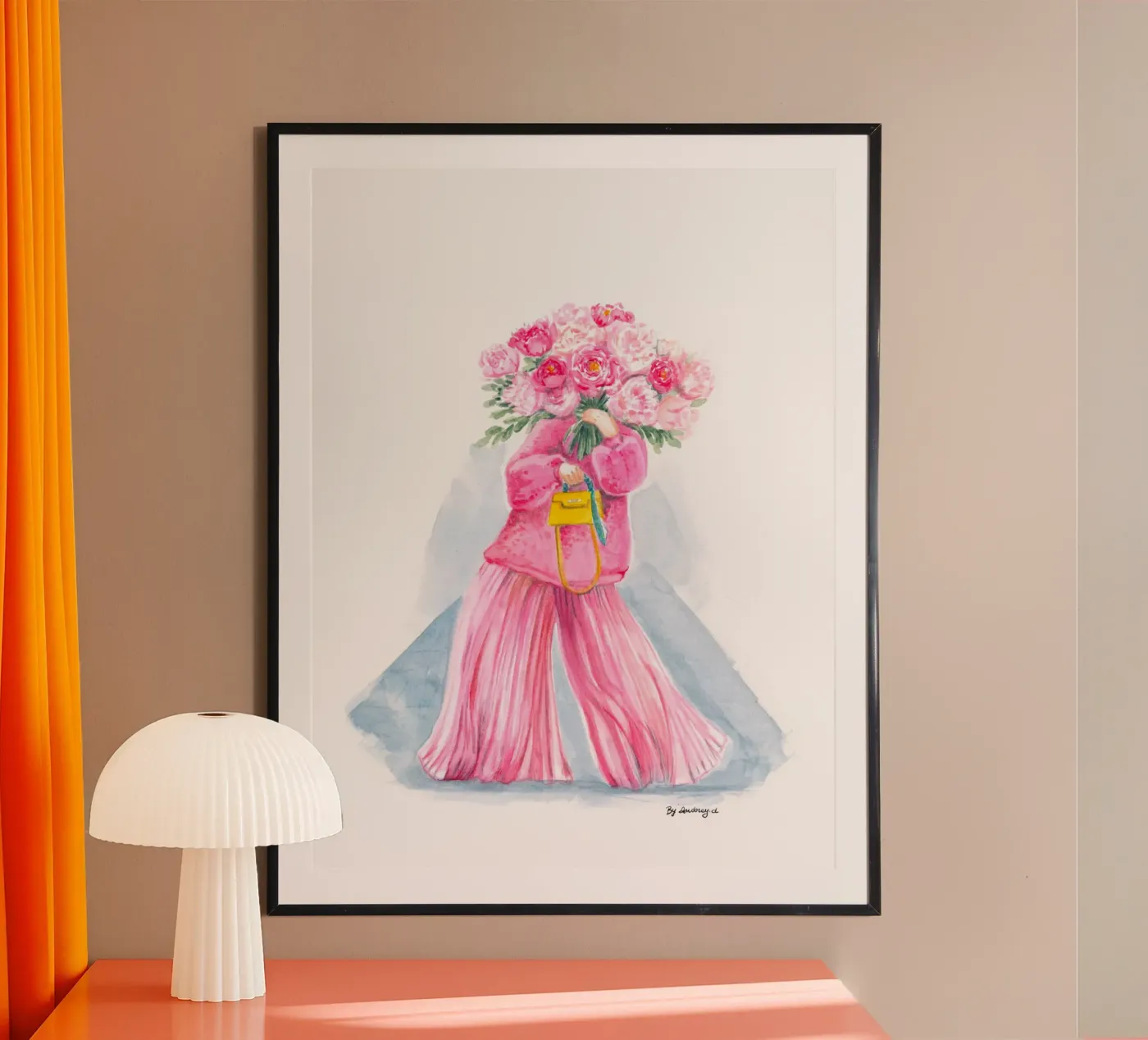 Pink Passion Plissé poster by byaudreyd