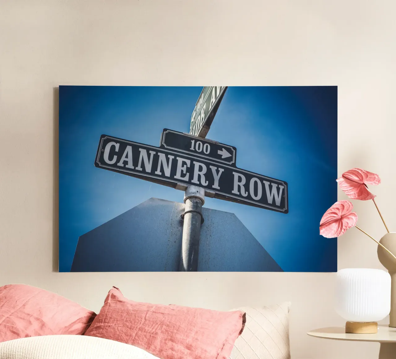 Cannery Row tela con Cornice a cassetta da Dave Hare Photography