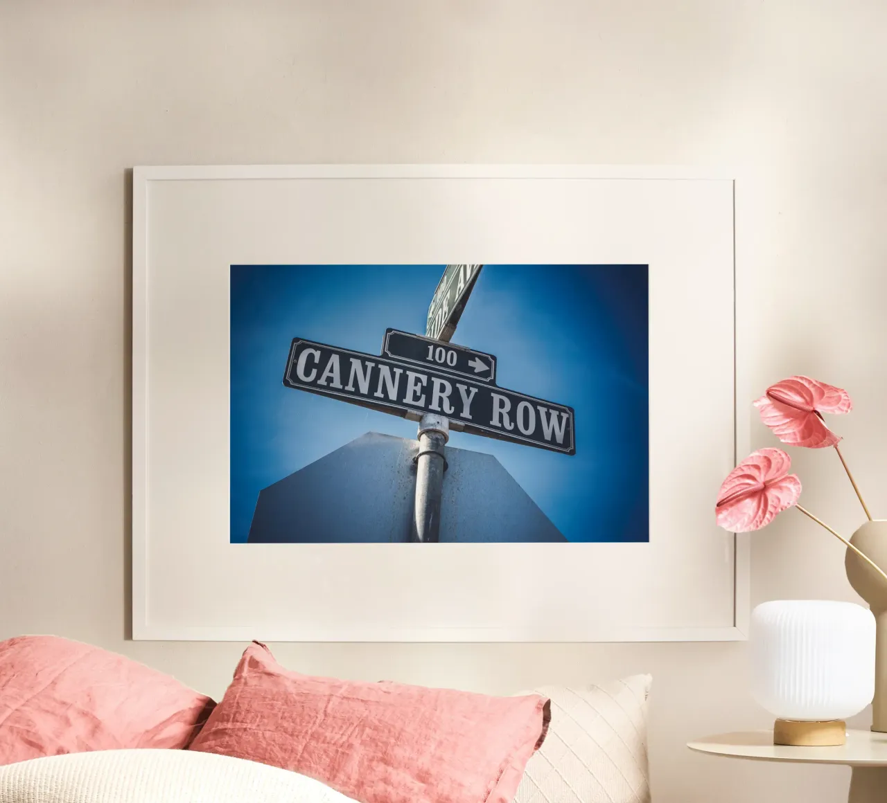 Cannery Row poster con telaio in legno da Dave Hare Photography
