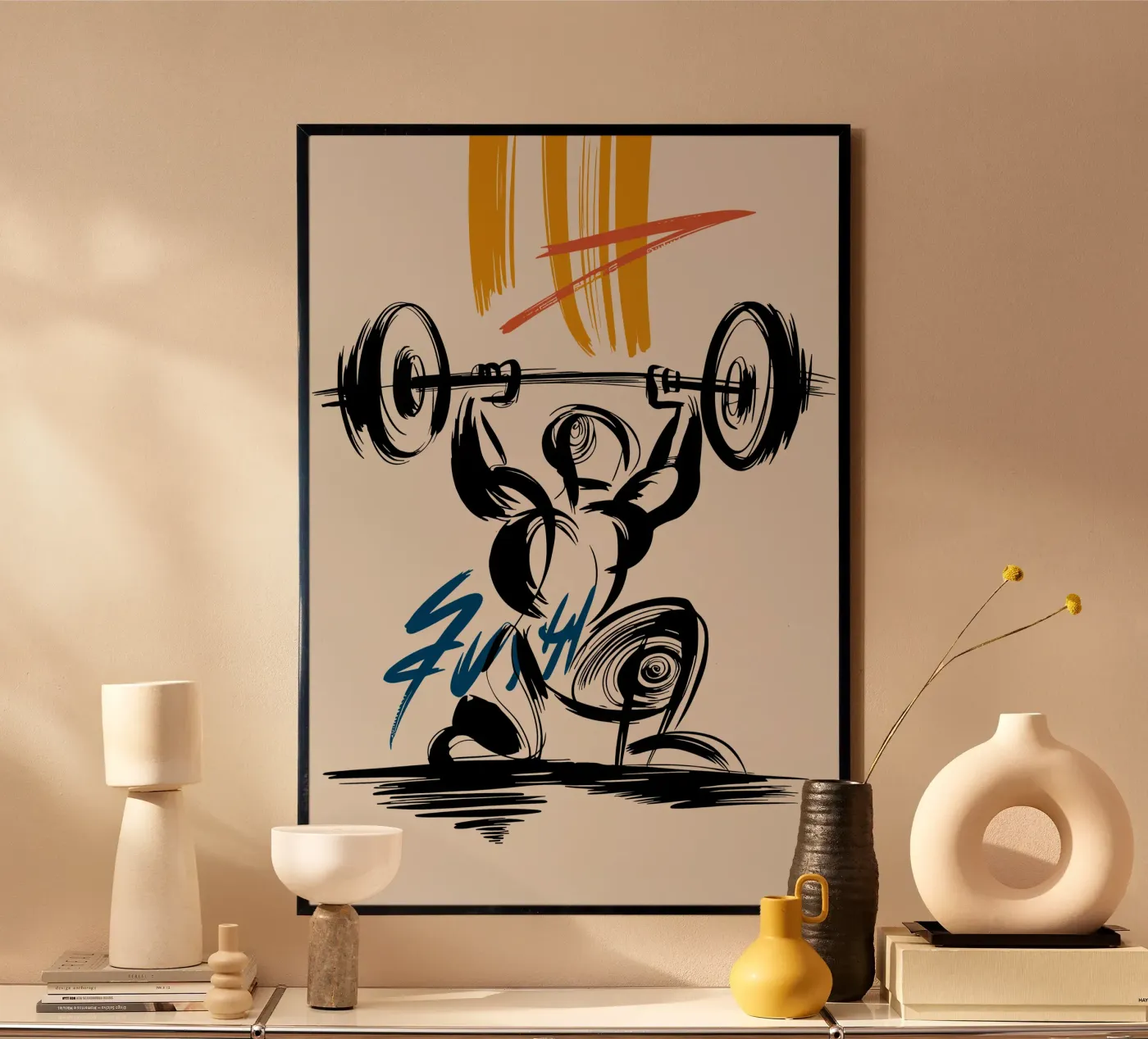 Weightlifting poster by KellyAnna