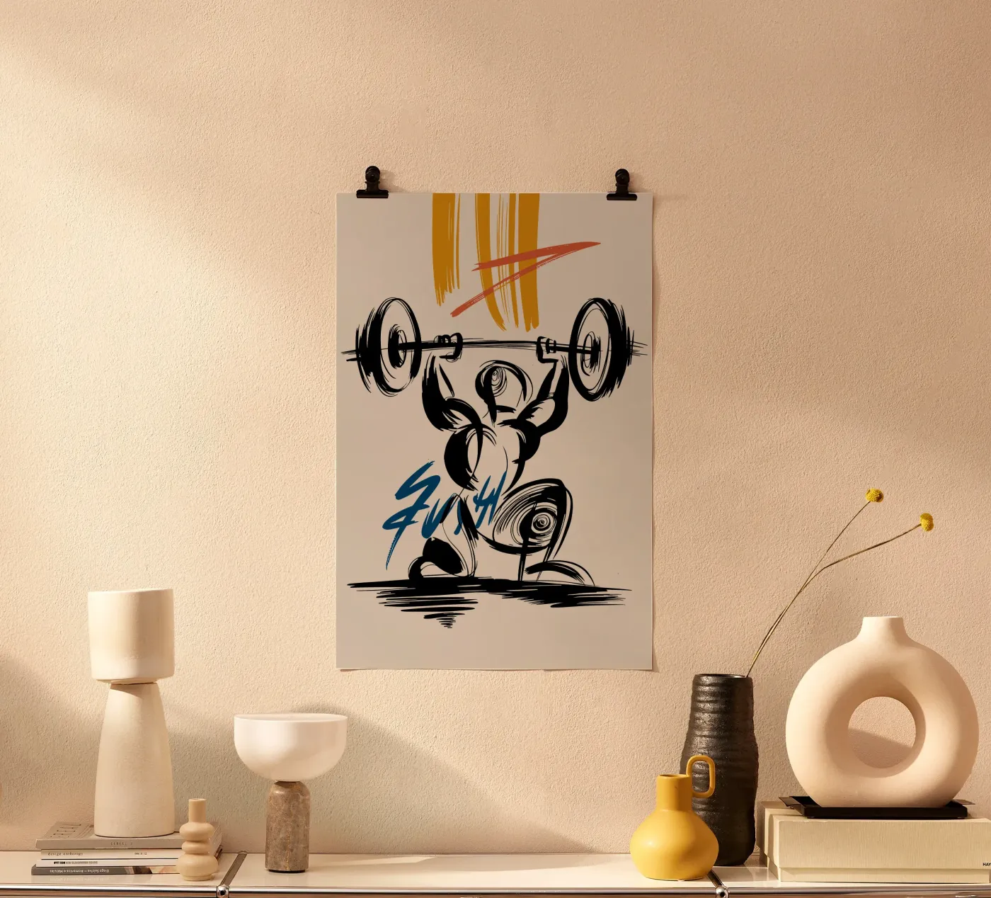 Weightlifting poster by KellyAnna