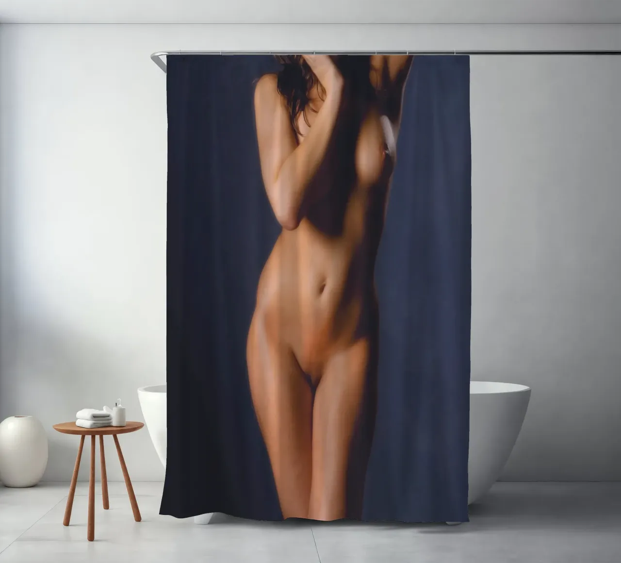 Adele-X Duschvorhang von Dave Hare Photography