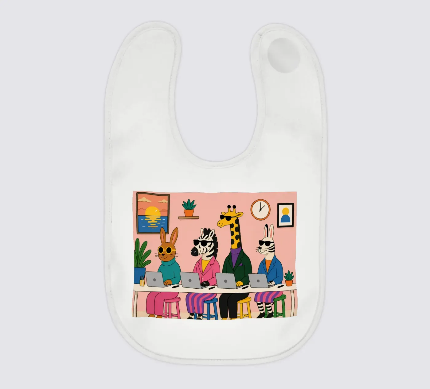 Worker baby bib by Liberta Studio