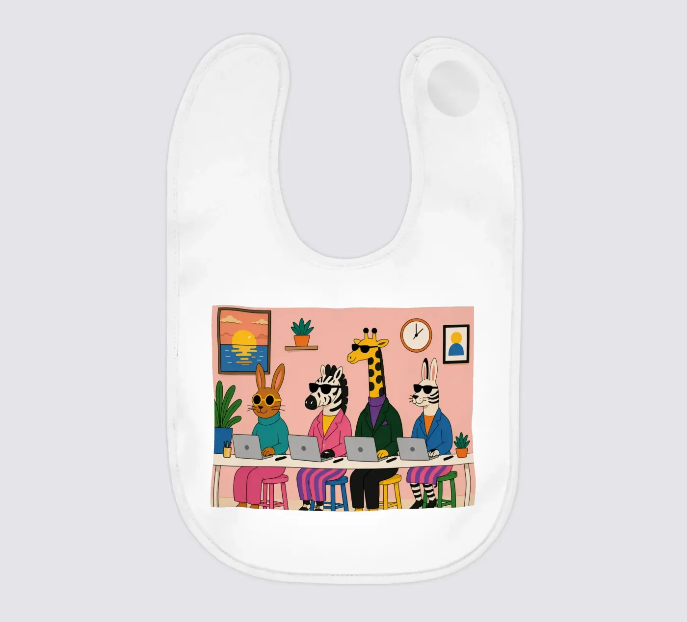 Worker baby bib by Liberta Studio