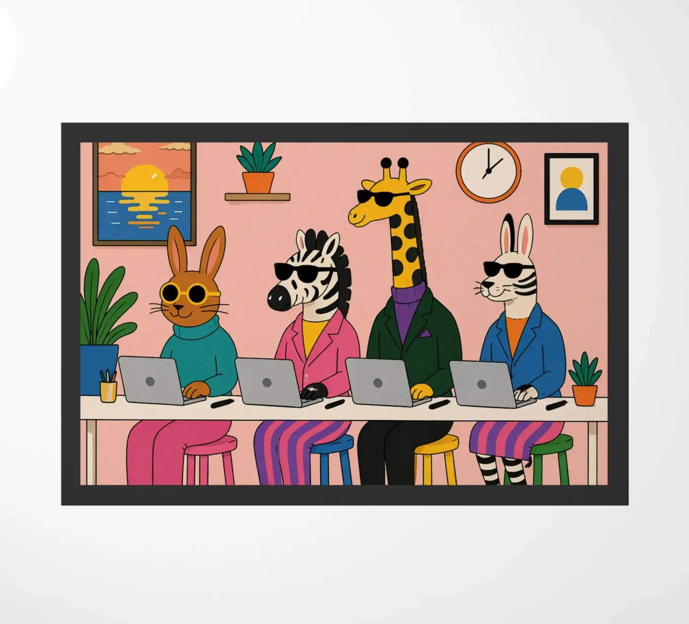 Worker doormat by Liberta Studio