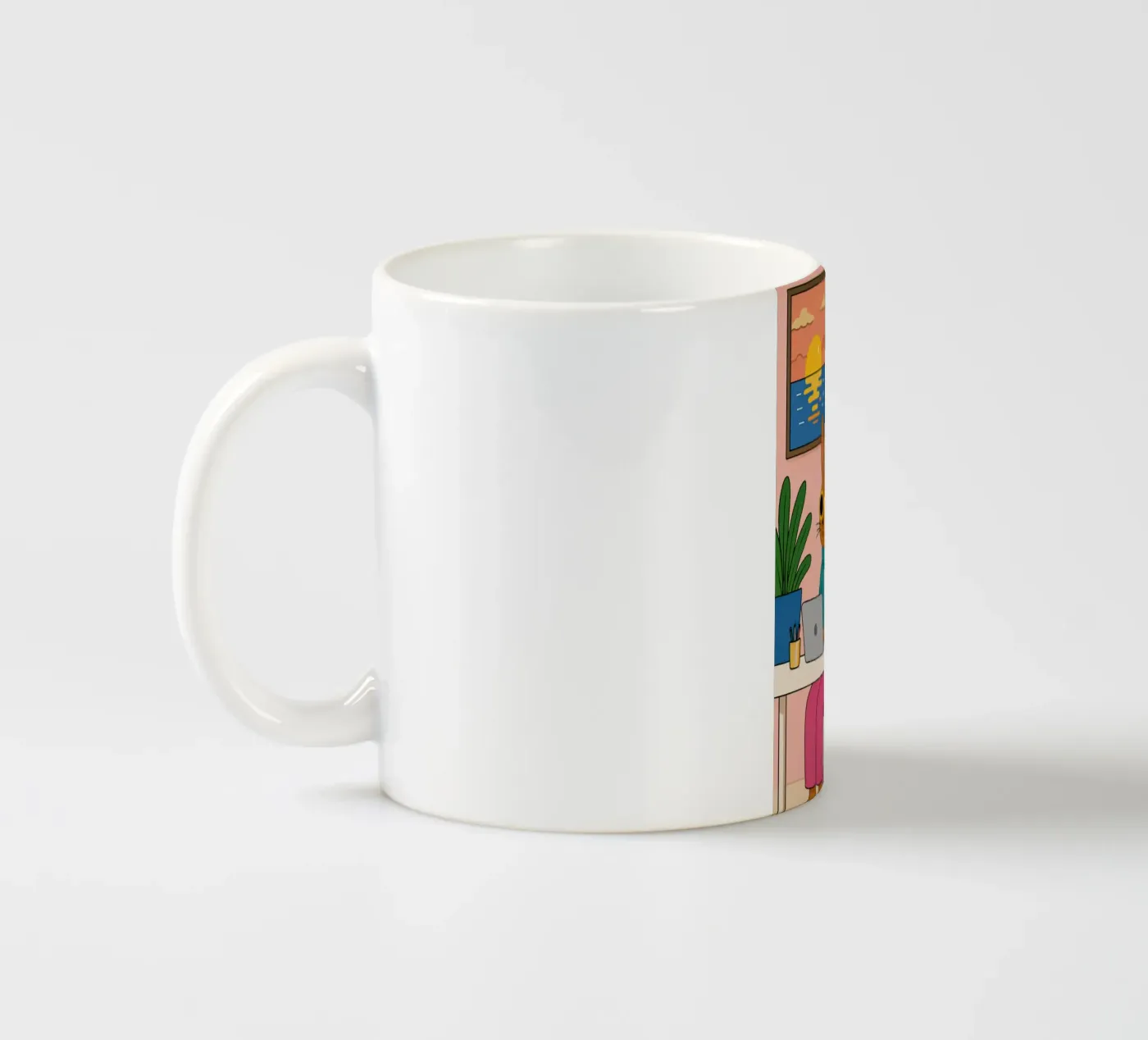 Worker ceramic mug by Liberta Studio