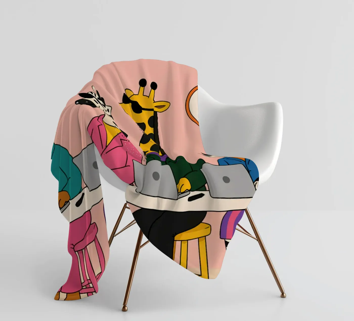 Worker fleece blanket by Liberta Studio
