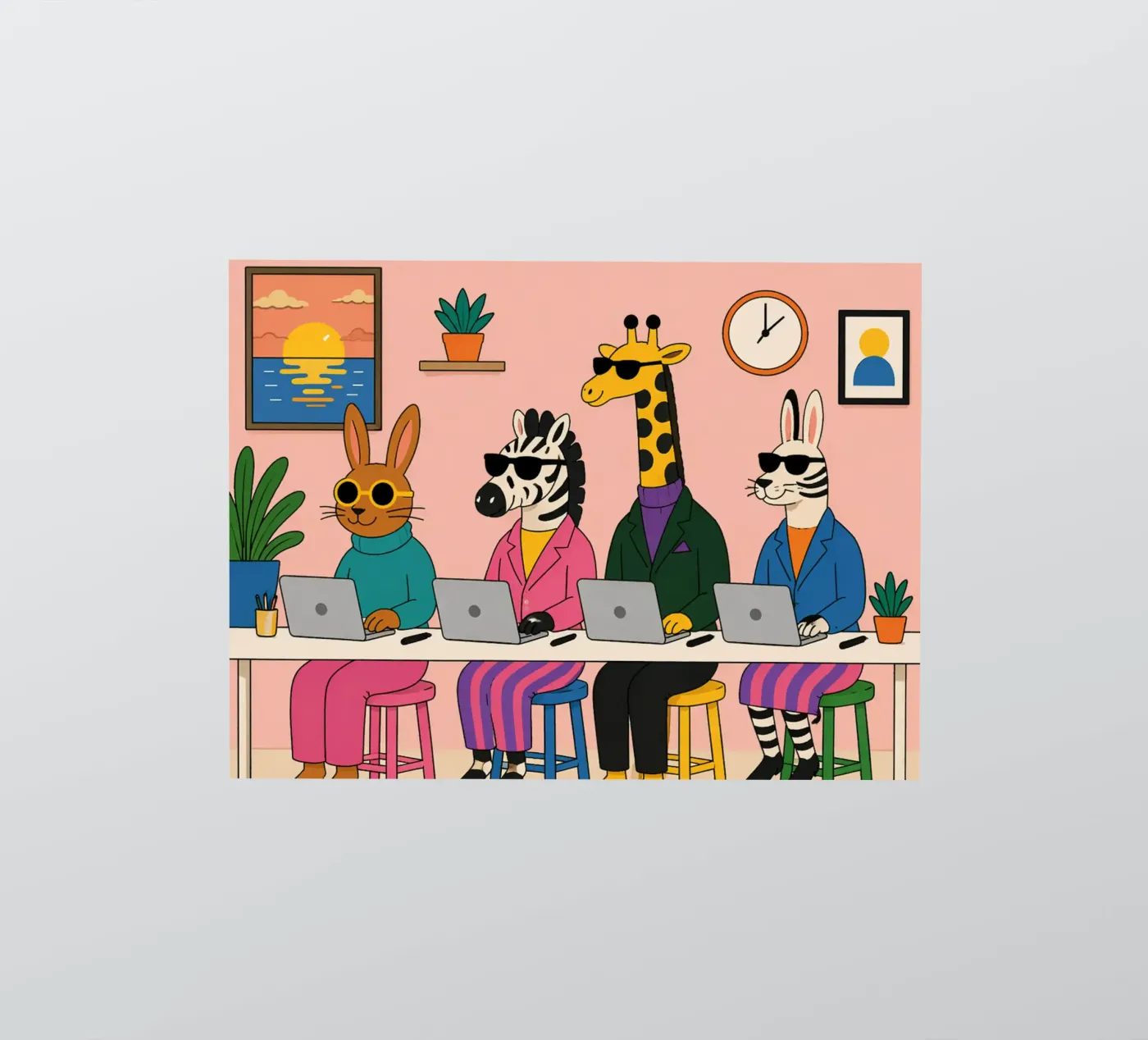 Worker sticker by Liberta Studio