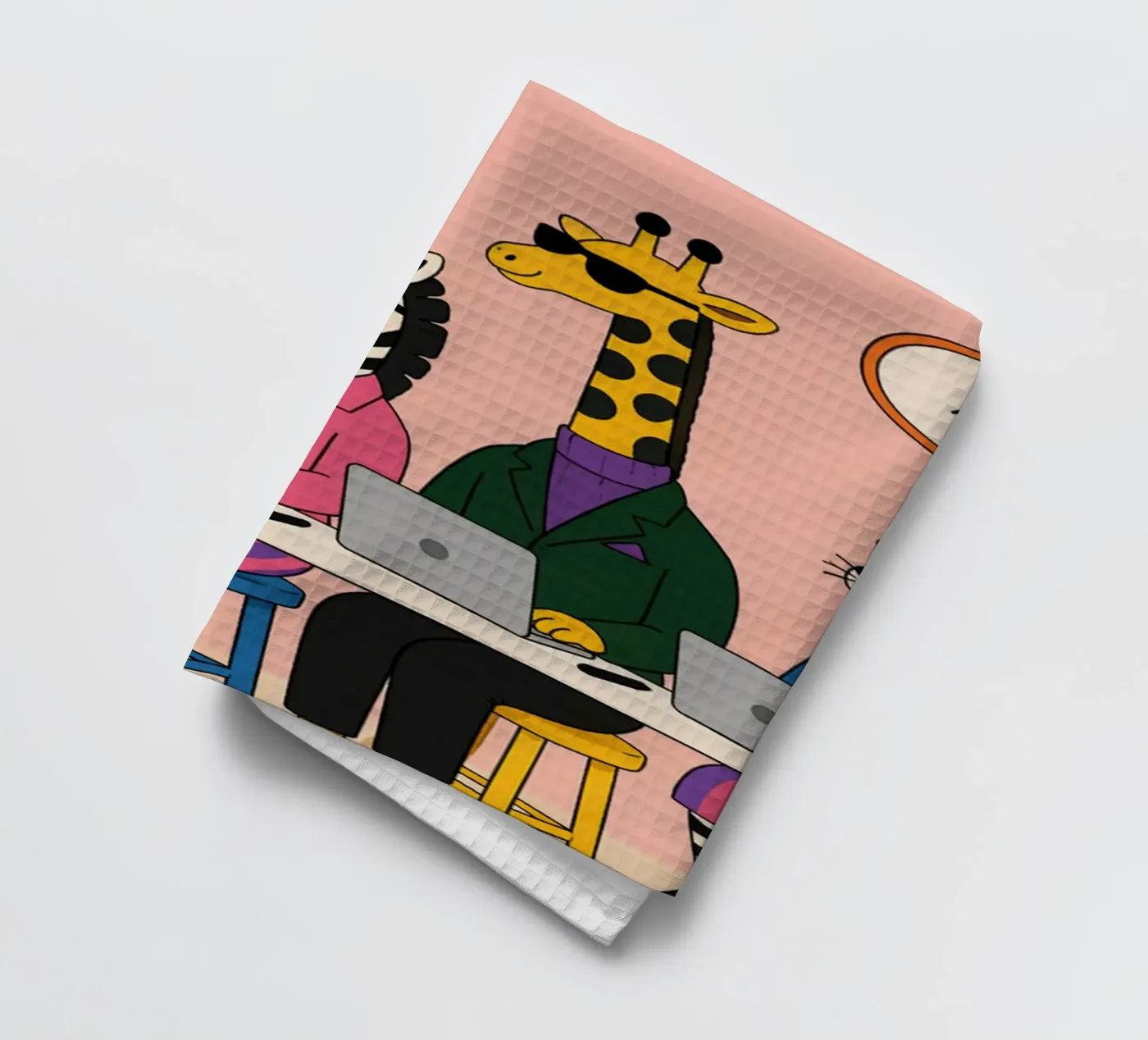 Worker tea towel by Liberta Studio
