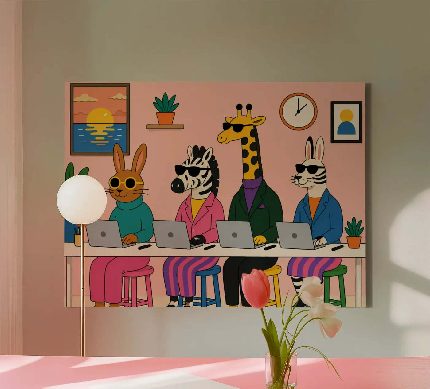 Worker canvas by Liberta Studio