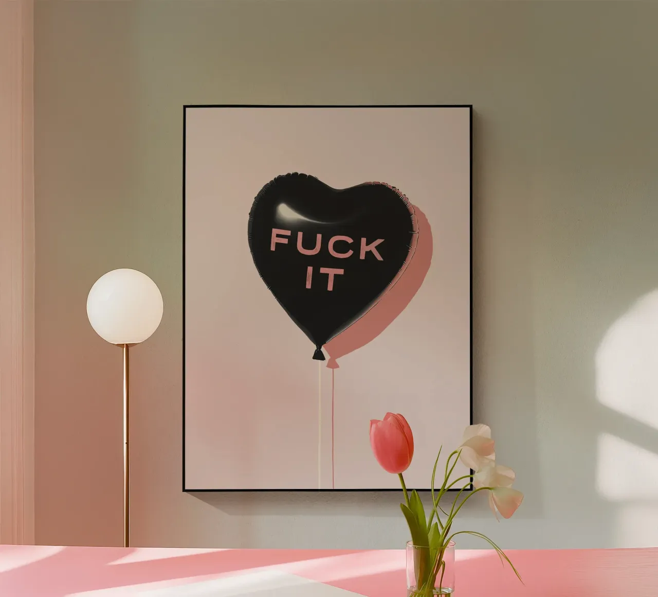 f**k it acryl van STUDIO LEEMO
