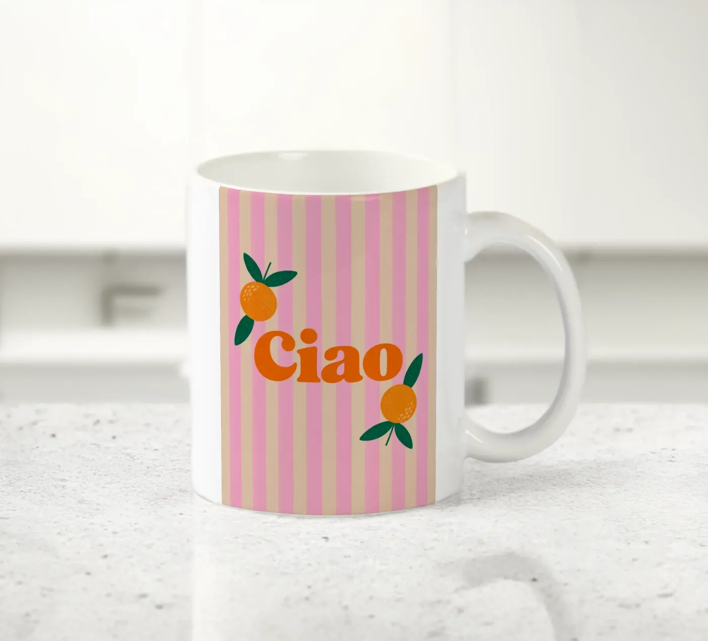 Hello ceramic mug by Liberta Studio