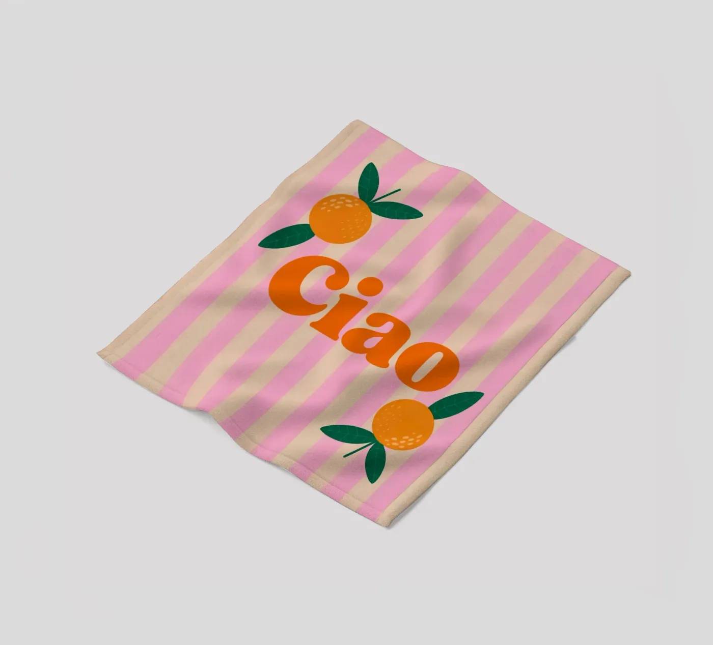 Hello fleece blanket by Liberta Studio