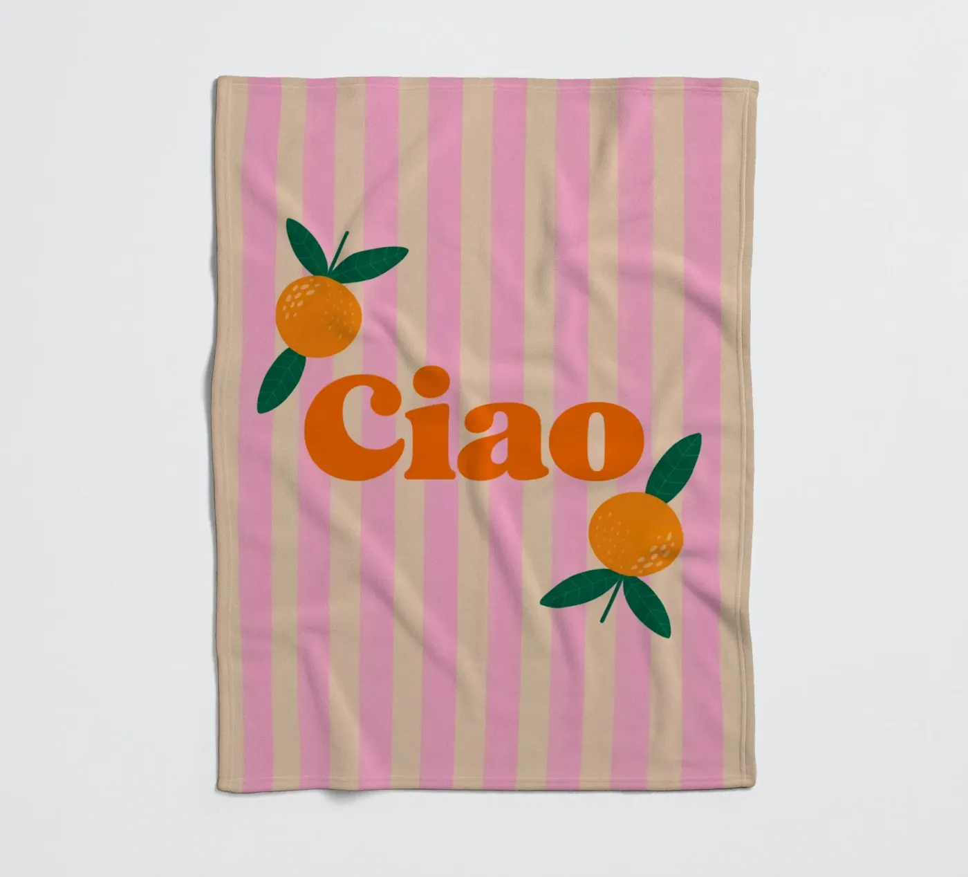 Hello fleece blanket by Liberta Studio