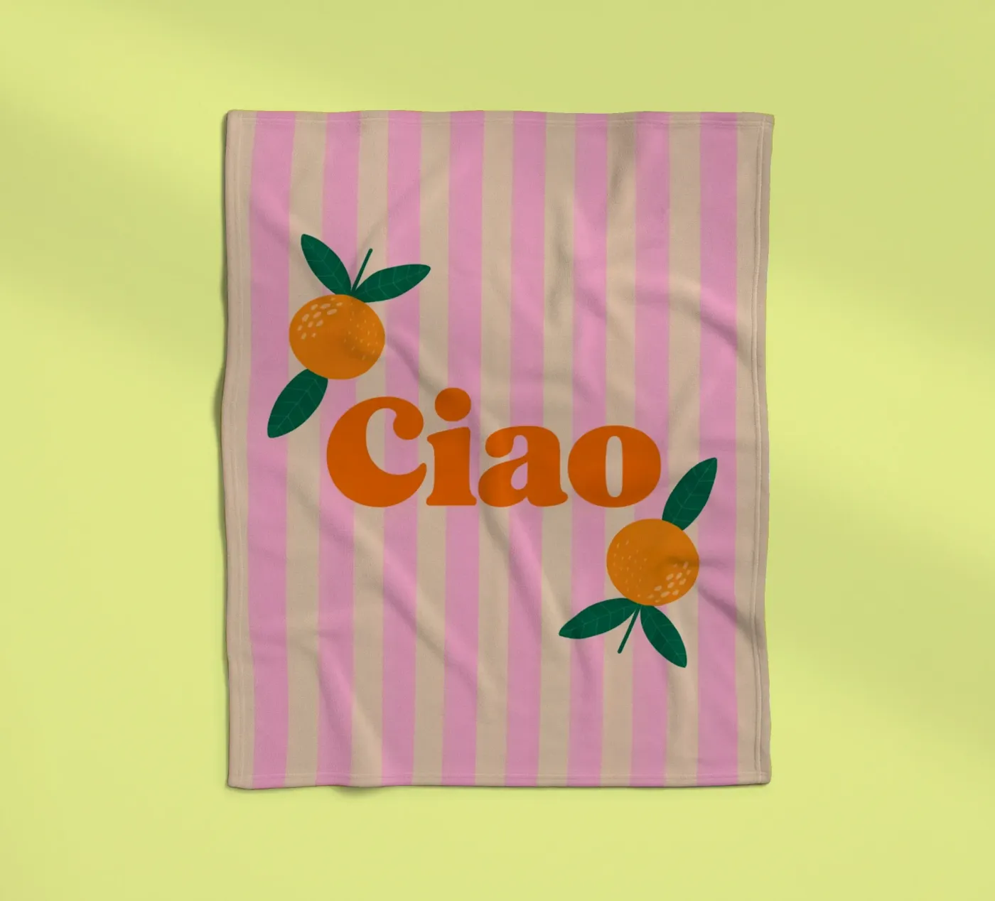 Hello fleece blanket by Liberta Studio