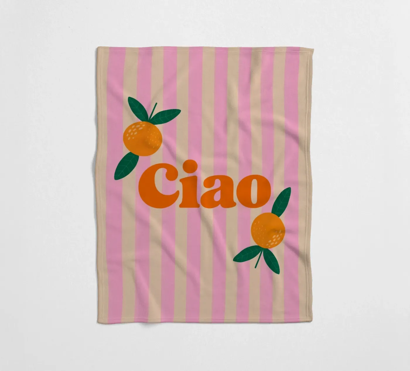 Hello fleece blanket by Liberta Studio
