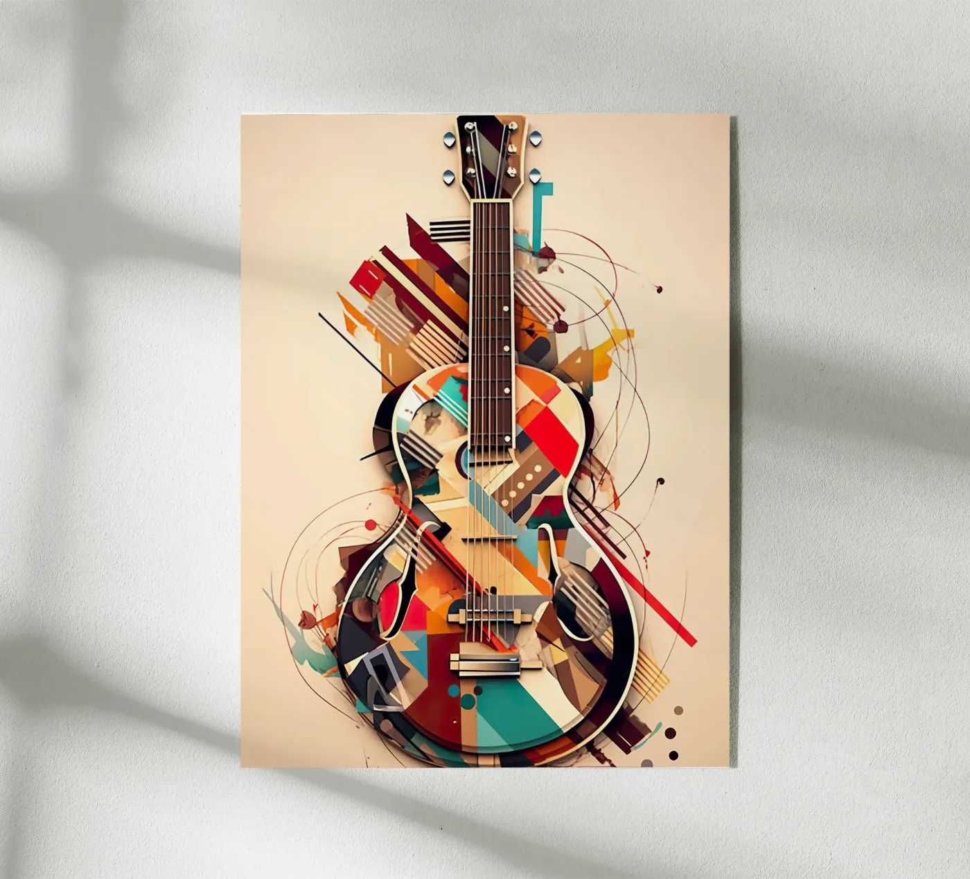 Guitar plexiglas de Artsy Bessy