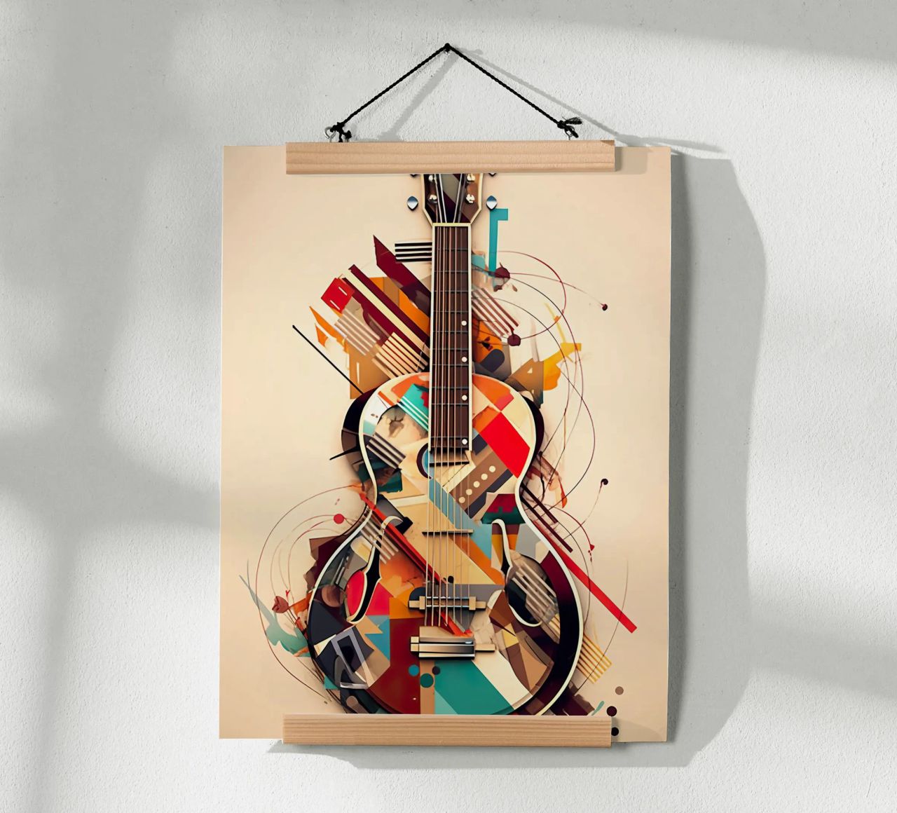Guitar poster by Artsy Bessy