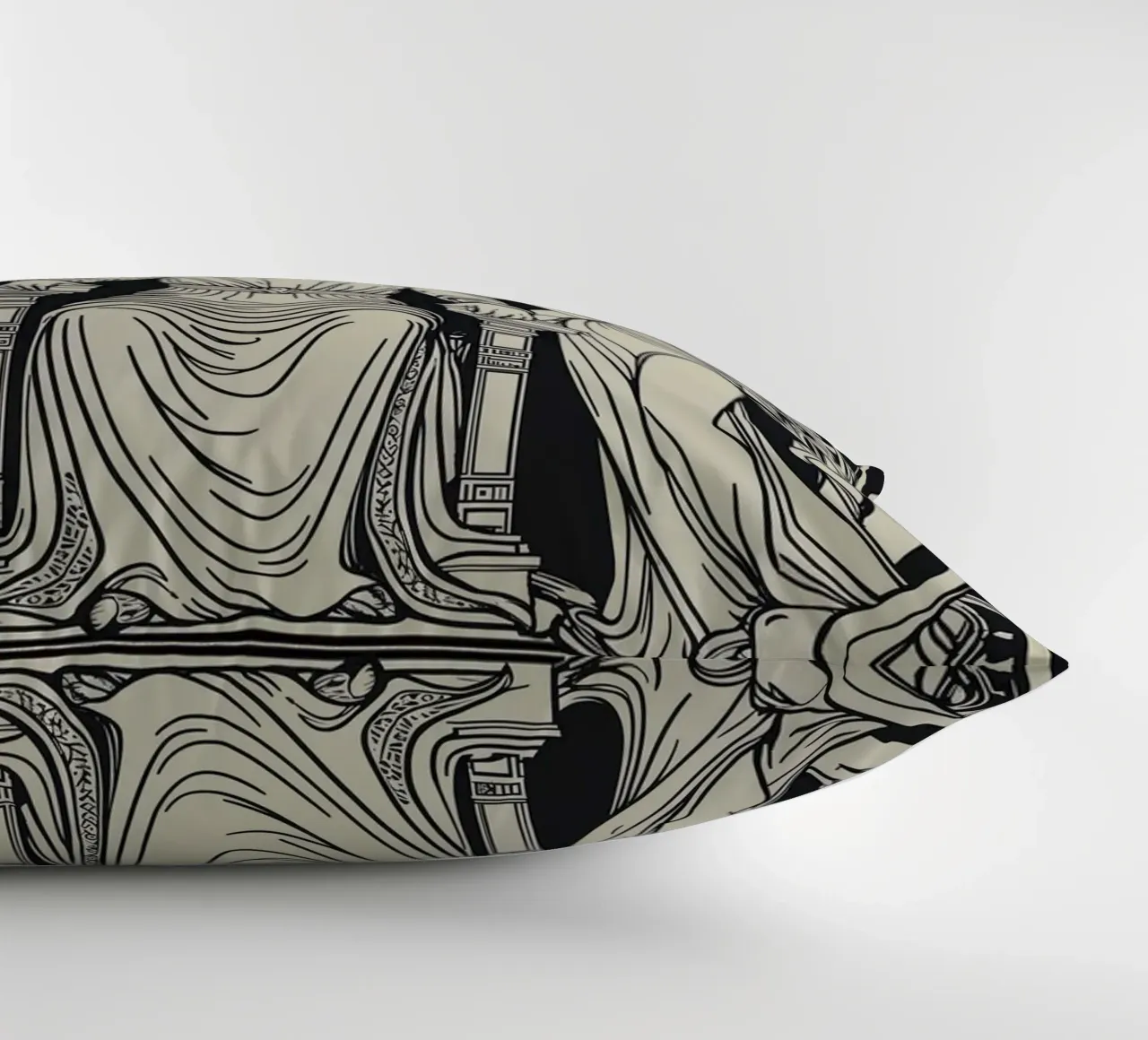 The Devil: Seduction and Control decorative cushion by Mystique & Muse
