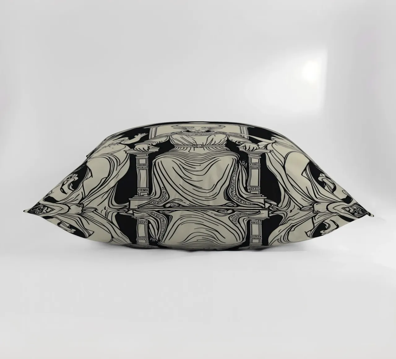 The Devil: Seduction and Control decorative cushion by Mystique & Muse