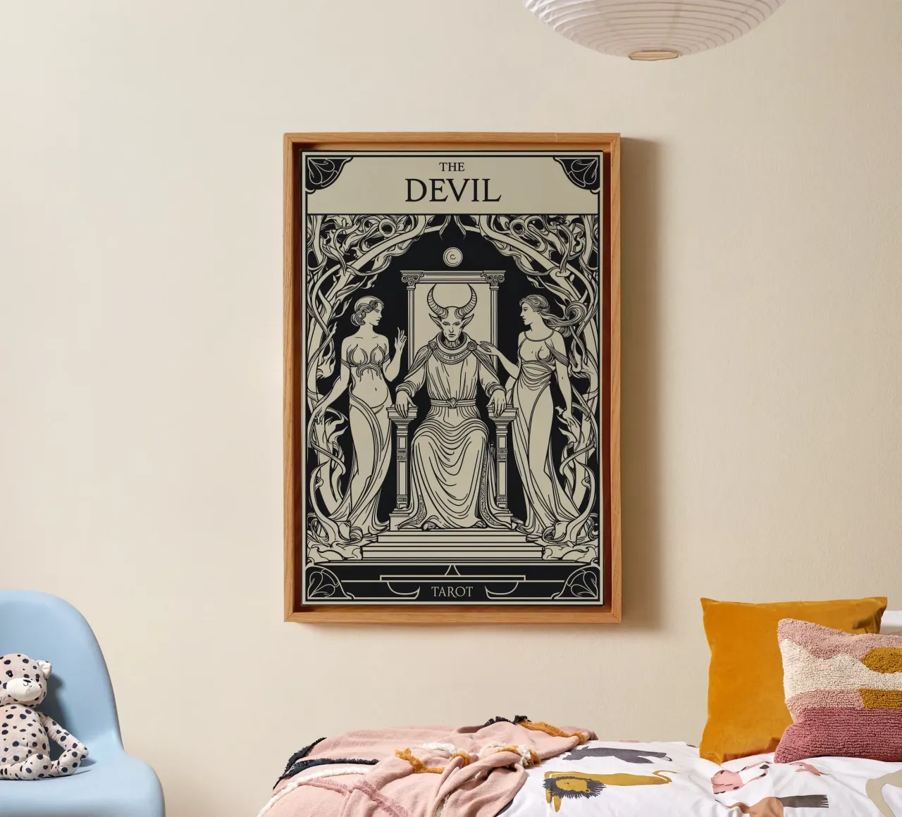 The Devil: Seduction and Control canvas by Mystique & Muse