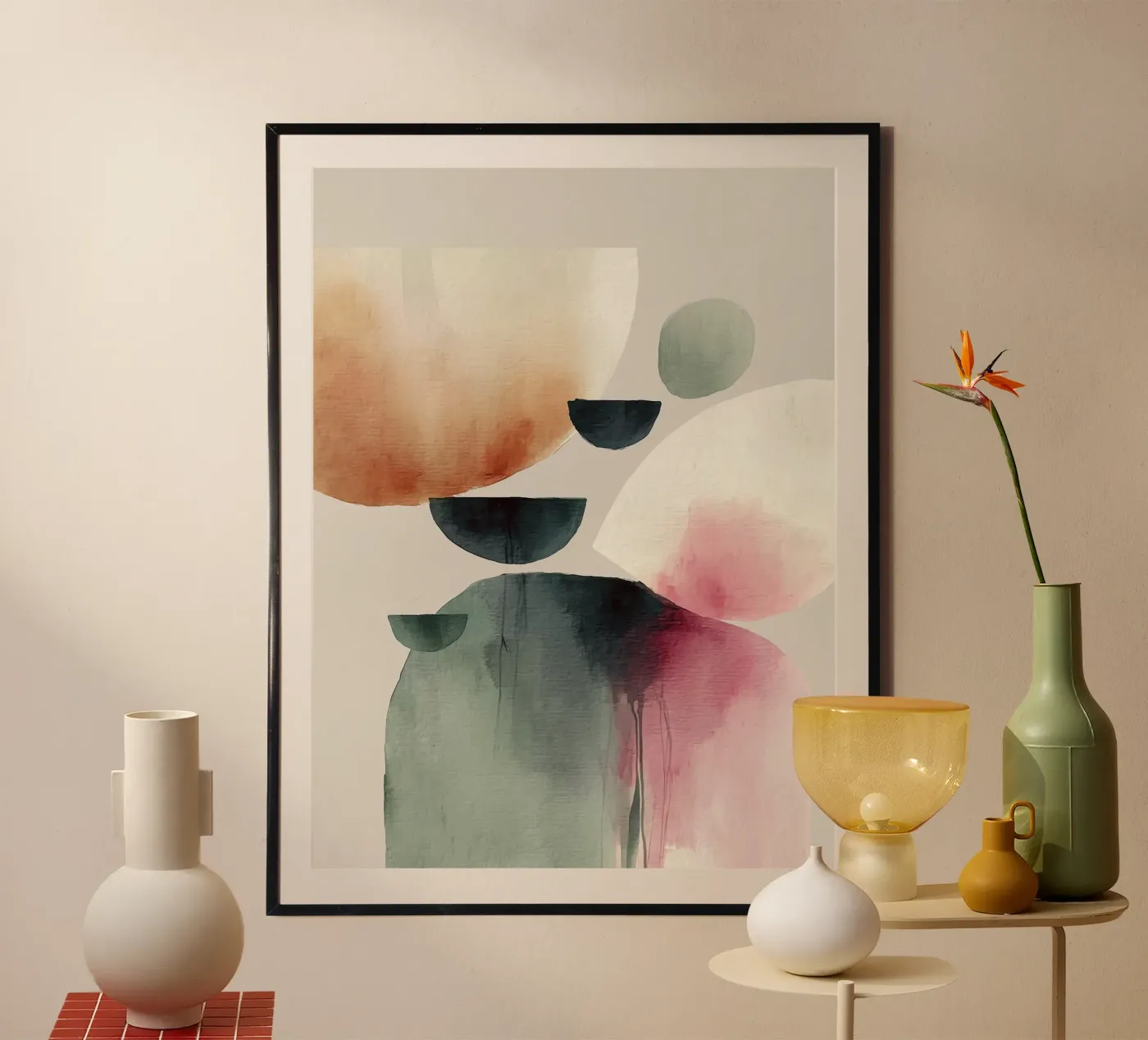 Minimal Abstract Shapes poster da Hazia