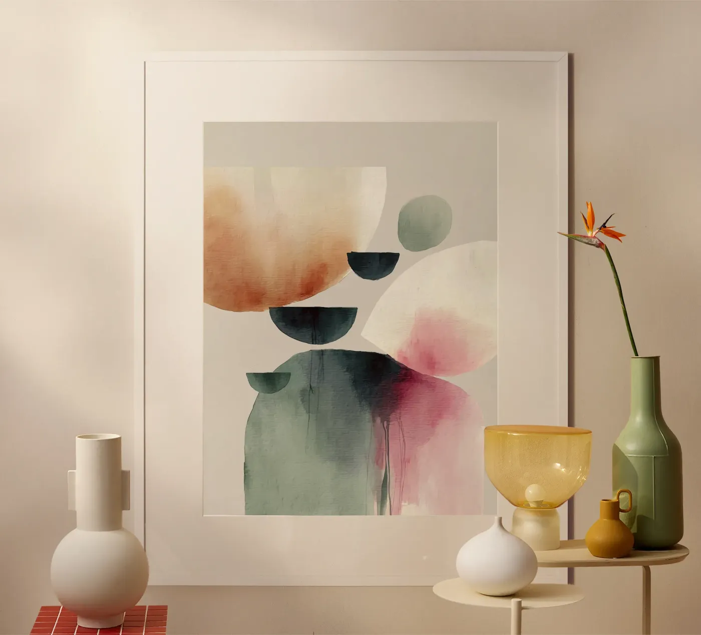 Minimal Abstract Shapes poster da Hazia