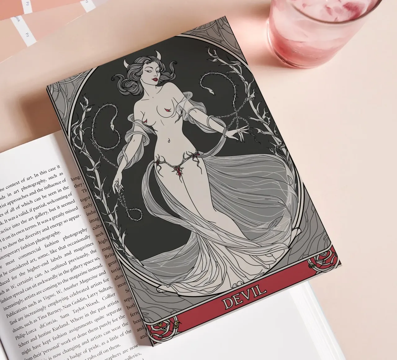 The Devil: Ensnared by Desire and Power notebook by Mystique & Muse