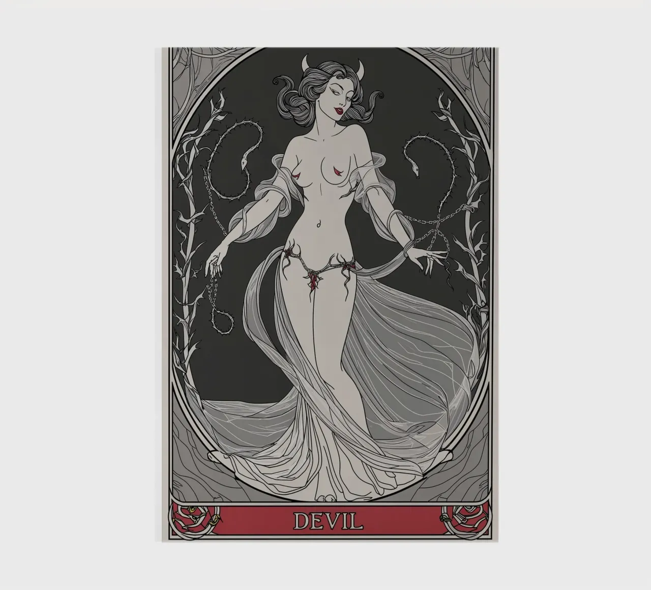 The Devil: Ensnared by Desire and Power notebook by Mystique & Muse