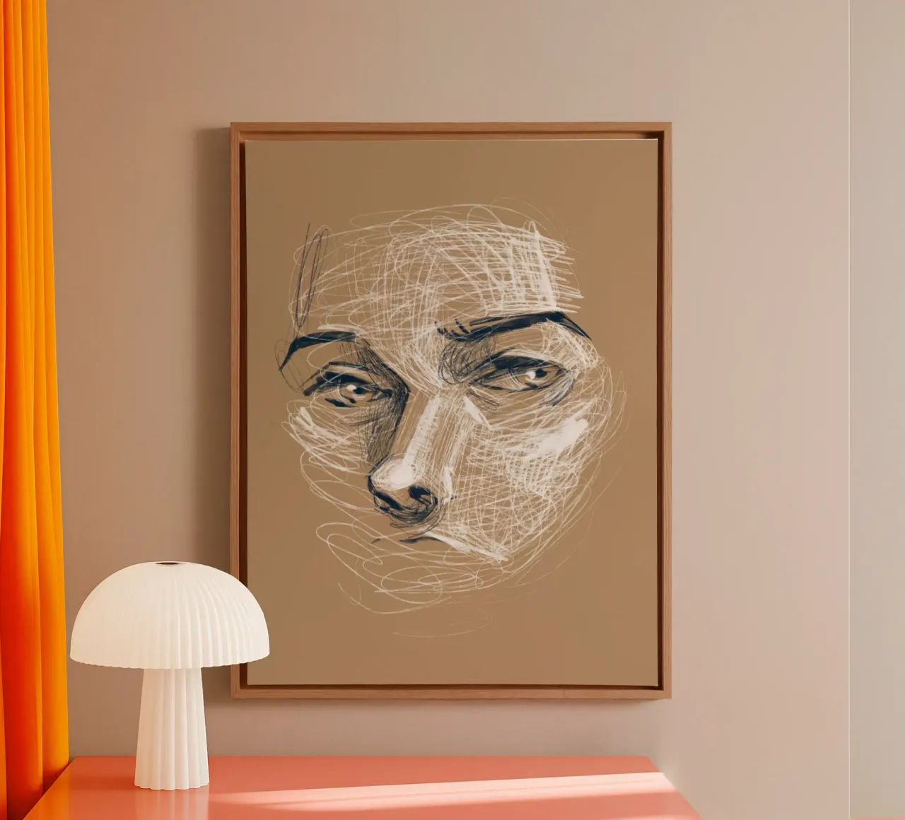 Sketch tela con Cornice a cassetta da Artsy Bessy