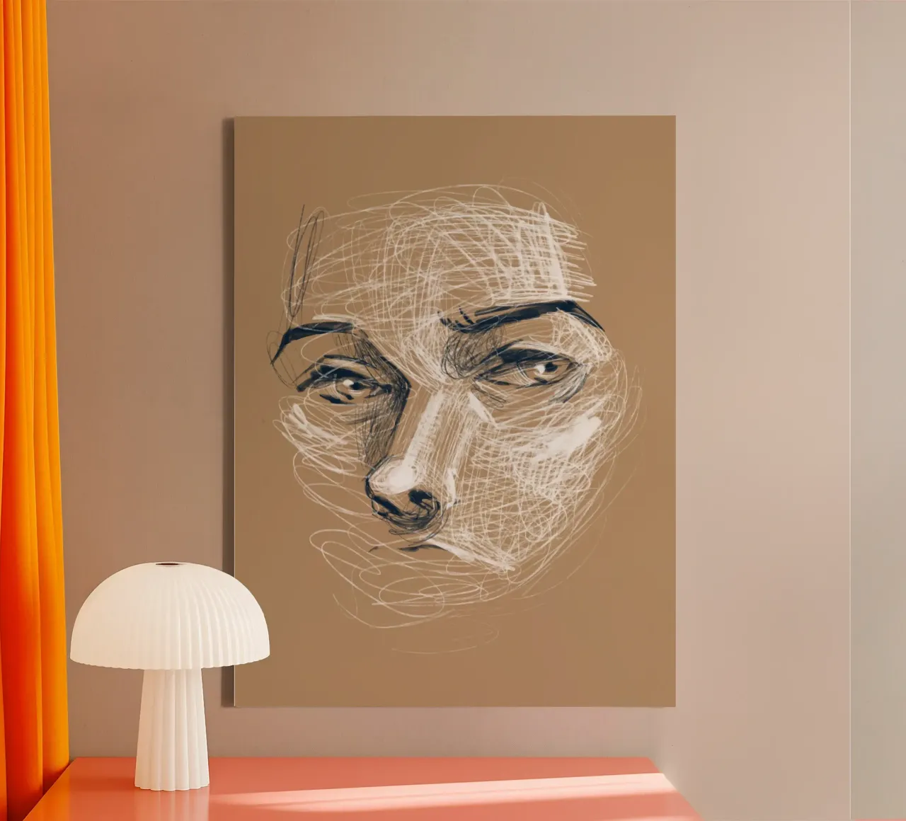 Sketch tela con Cornice a cassetta da Artsy Bessy