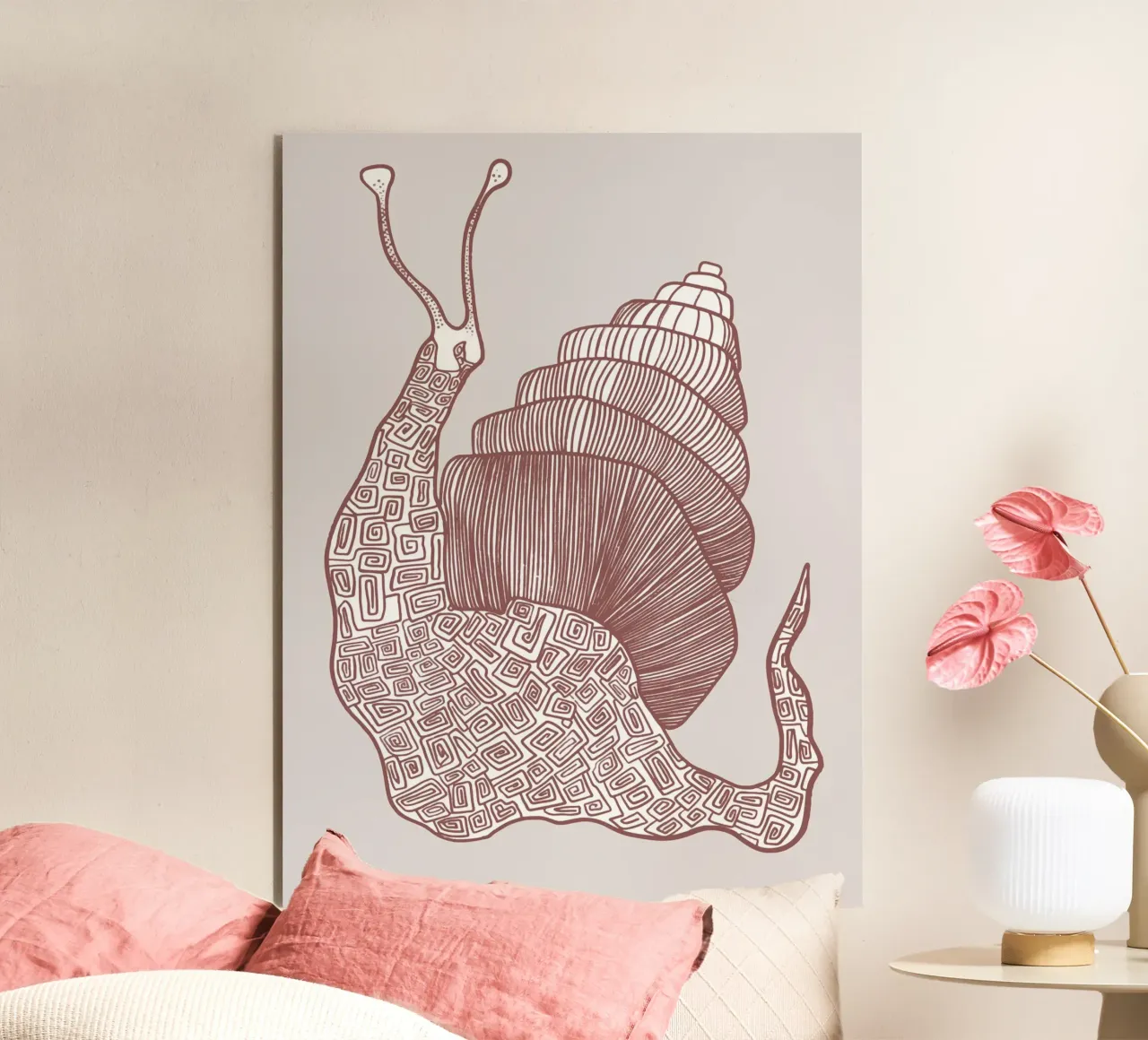 Snail alluminio dibond da Artsy Bessy