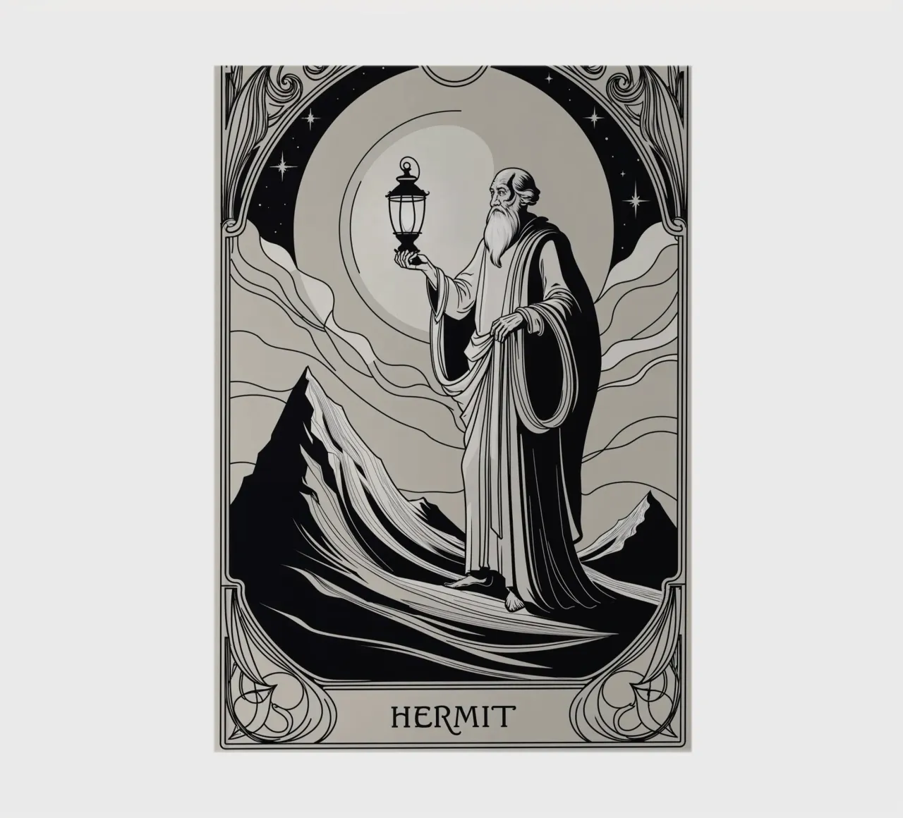 L'ermite - Guide de l'illumination carnet de notes de Mystique & Muse